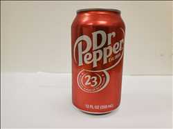 12 oz can Dr. pepper
